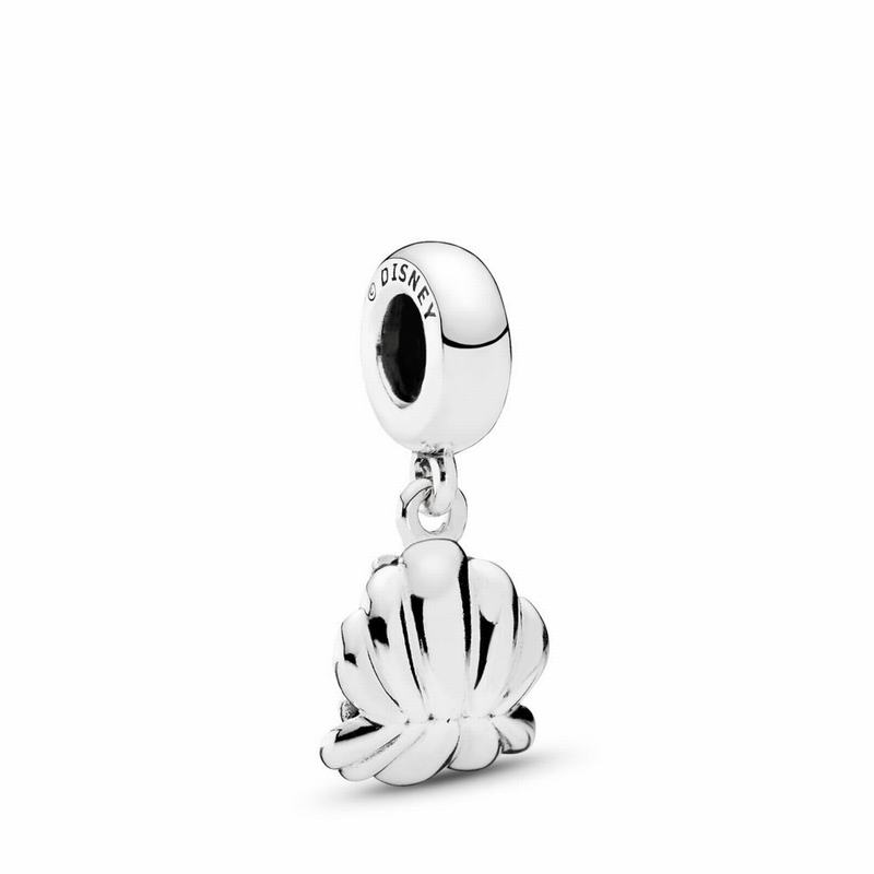 Pandora Disney Ariel & Sea Shell Dangle Charm Clearance NZ, Sterling Silver (629580-ROK)